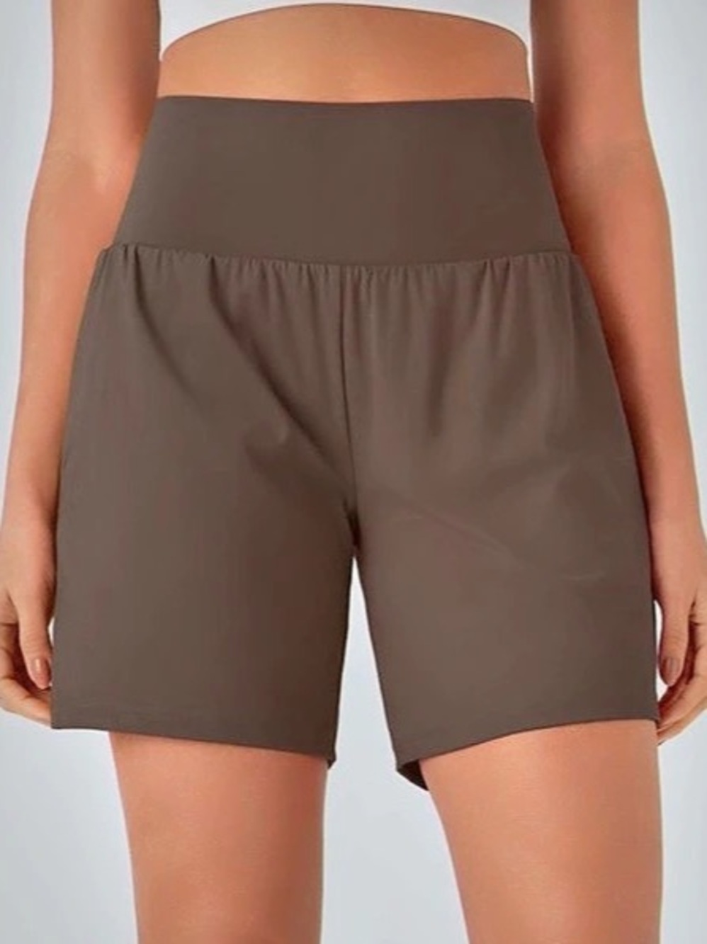 SoftlyZero Airy Super High Waisted 2-in-1 Inseam Yoga Shorts Athletic Shorts